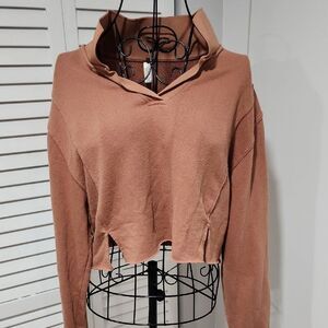LA HEARTS Lounge By PacSun Women's Cropped Sweater Size Small Long Sleeve Chic